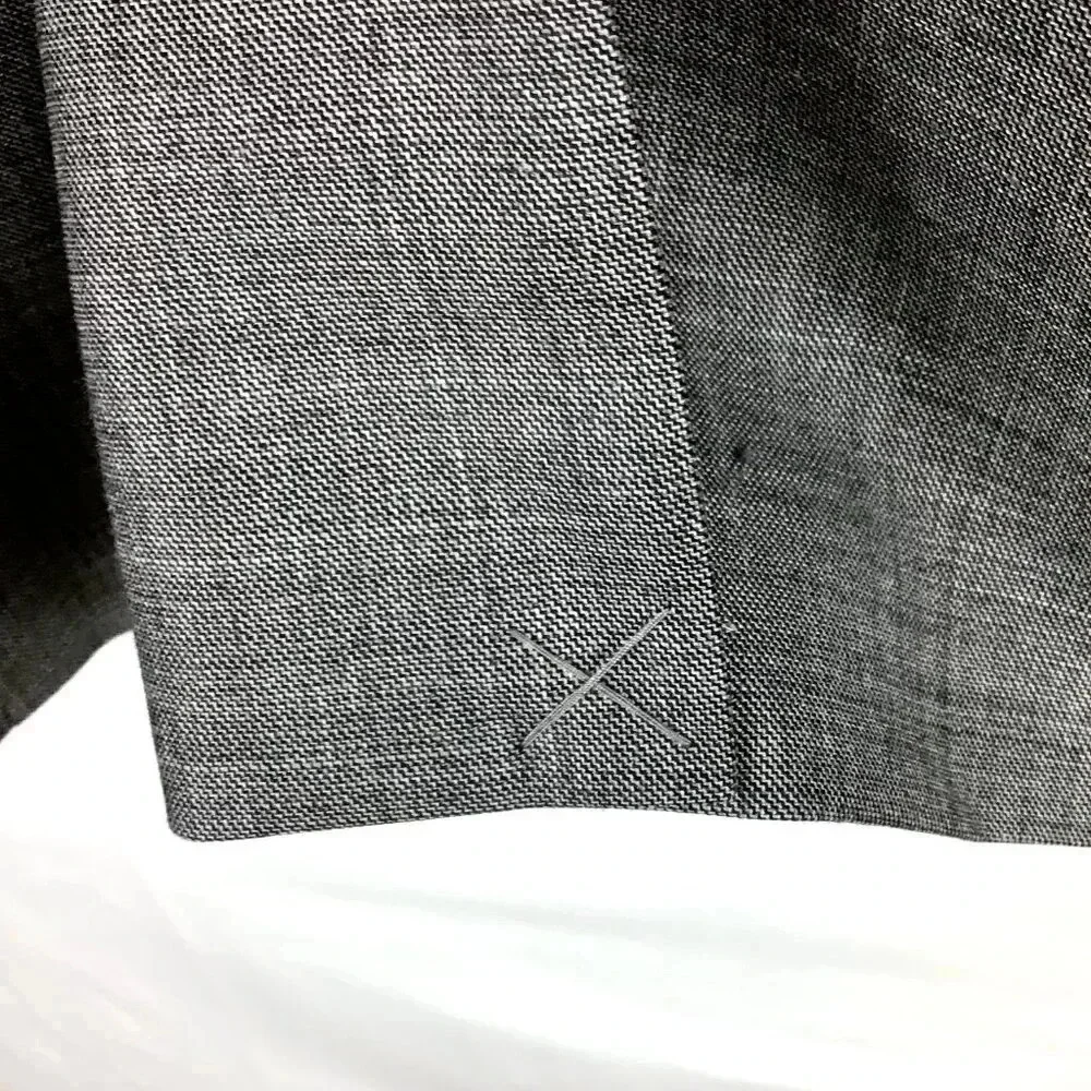 Men's Chaps Sport Coat Jacket Blazer 44L Long 100% Wool Heathered Gray Vented